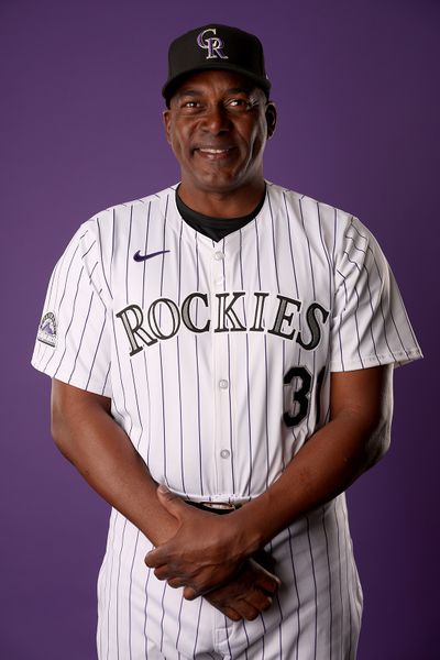 Hitting coach Hensley Meulens of the Colorado Rockies poses for a portrait during photo day at Salt River Fields at Talking Stick on Feb. 22, 2024, in Scottsdale, Arizona.  (Steph Chambers/Getty Images North America/TNS)