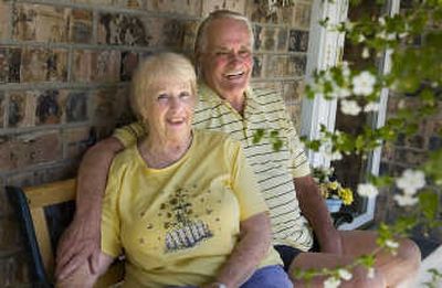 
Bette and John Topp relax on the front porch of their  home July 3. 
 (CHRISTOPHER ANDERSON / The Spokesman-Review)