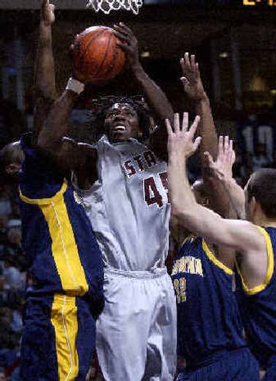 
Jeff Varem (45) led WSU with 15 points. 
 (Liz Kishimoto / The Spokesman-Review)