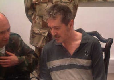 
British journalist Richard Butler, who worked for CBS News, was rescued by Iraqi troops on Monday after two months in captivity in the southern city of Basra.Associated Press
 (Associated Press / The Spokesman-Review)