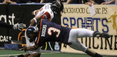 
Nygel Rogers is in his second season with the Shock.
 (Dan Pelle / The Spokesman-Review)