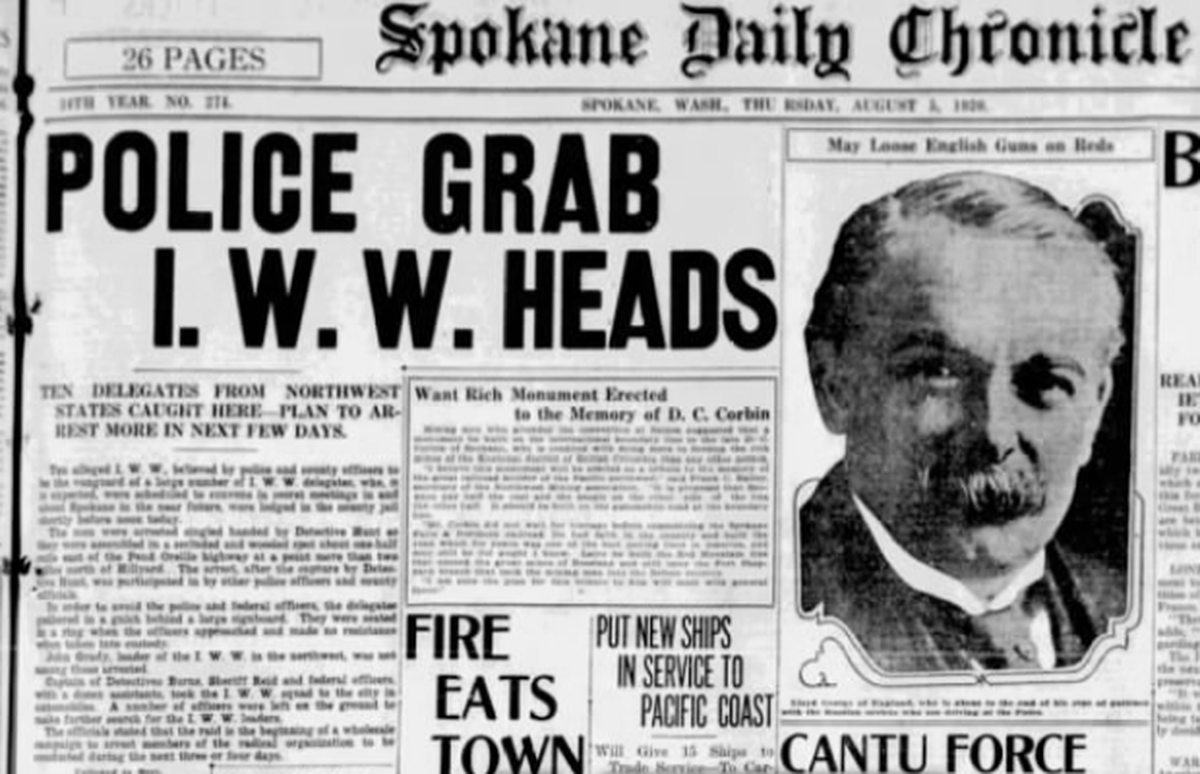 100 years ago in Spokane: Spokane police arrest men suspected of