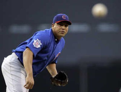 
Chicago Cubs ace Carlos Zambrano is expected to miss at least two starts. Associated Press
 (Associated Press / The Spokesman-Review)