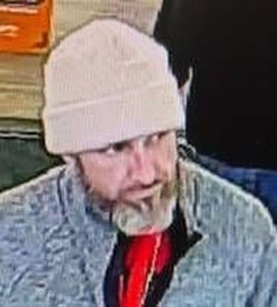 Spokane police are searching for this man who it believes shoplifted at a North Division Street business and abandoned a stolen car in the parking lot that had drugs and guns inside.  (Courtesy of Spokane Police Department)