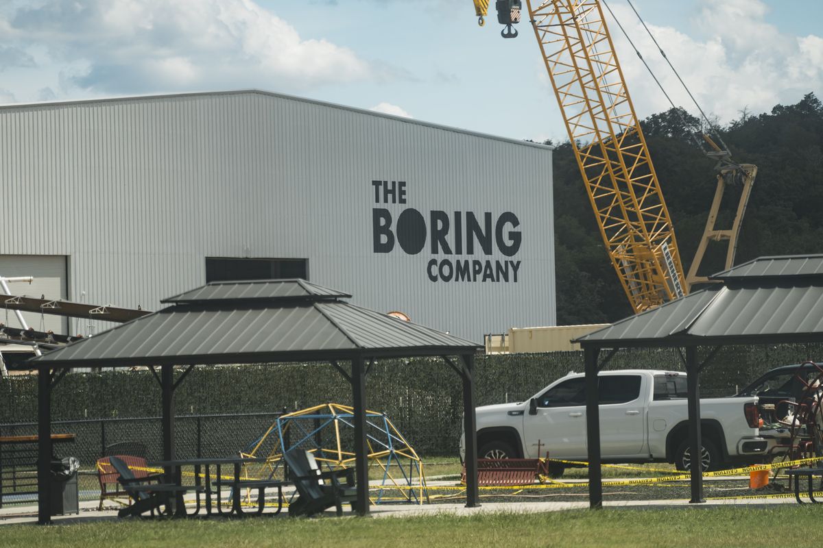 The Boring Company in Bastrop, TX on Friday, June 27, 2025. MUST CREDIT: Jordan Vonderhaar/Bloomberg  (Jordan Vonderhaar for Bloomberg/Photographer: Jordan Vonderhaar)
