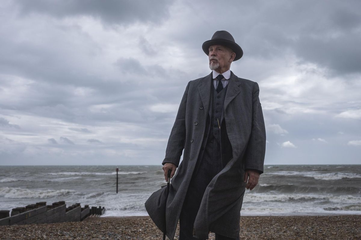 John Malkovich is Hercule Poirot in “The ABC Murders.” (Mammoth Screen / Agatha Christie Limited)