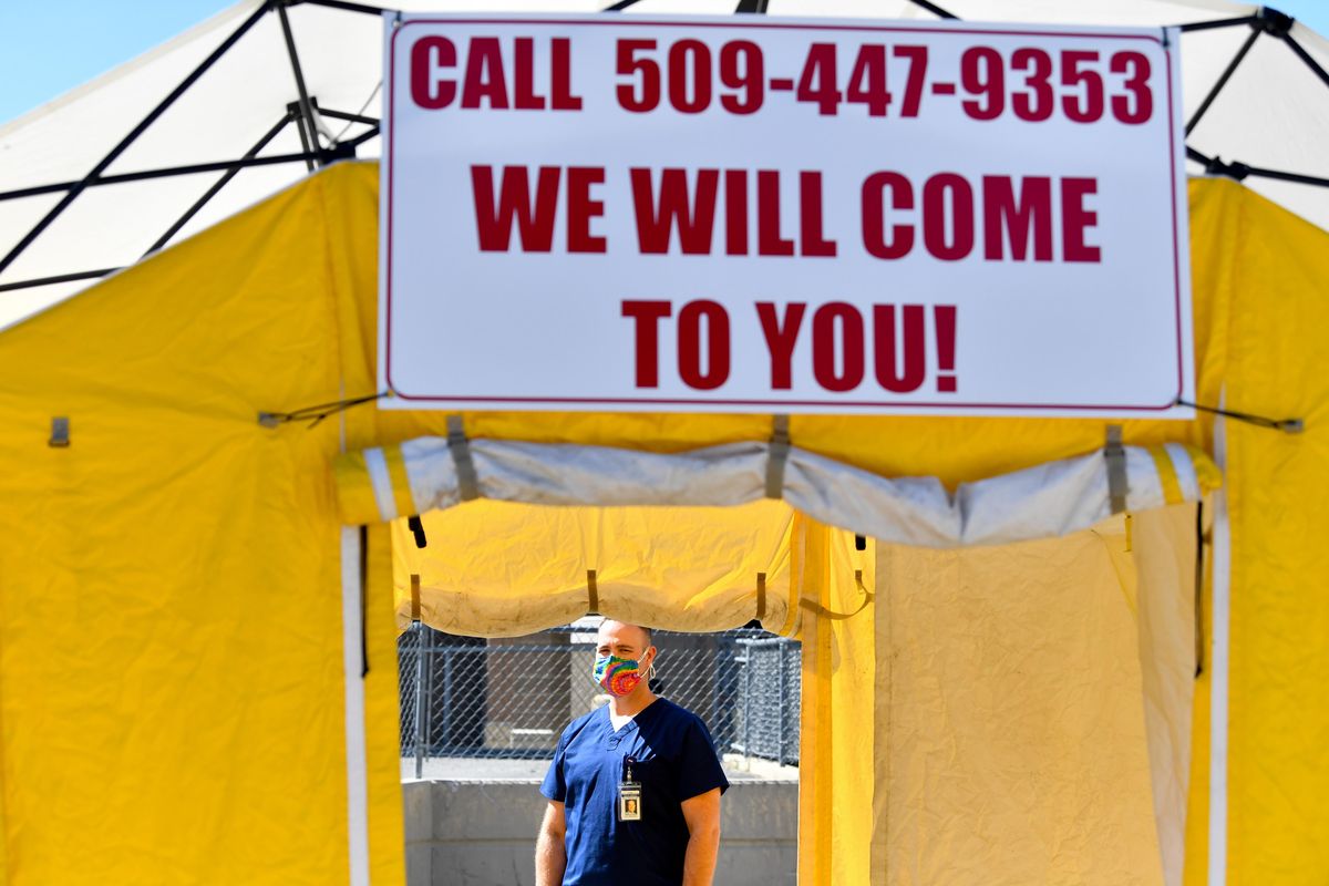 Emergency Room Physician Aaron Petersen poses for a photo at Newport Health Center