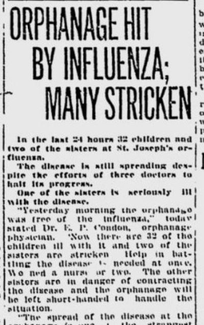 Thirty-four new cases of the flu were reported in Spokane on Feb. 17, 1920, puzzling doctors who believed the epidemic was waning. (S-R archives)