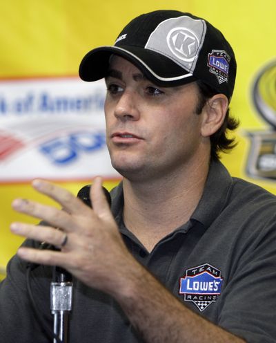Jimmie Johnson Leads Chase by 183 points (Chuck Burton / The Spokesman-Review)