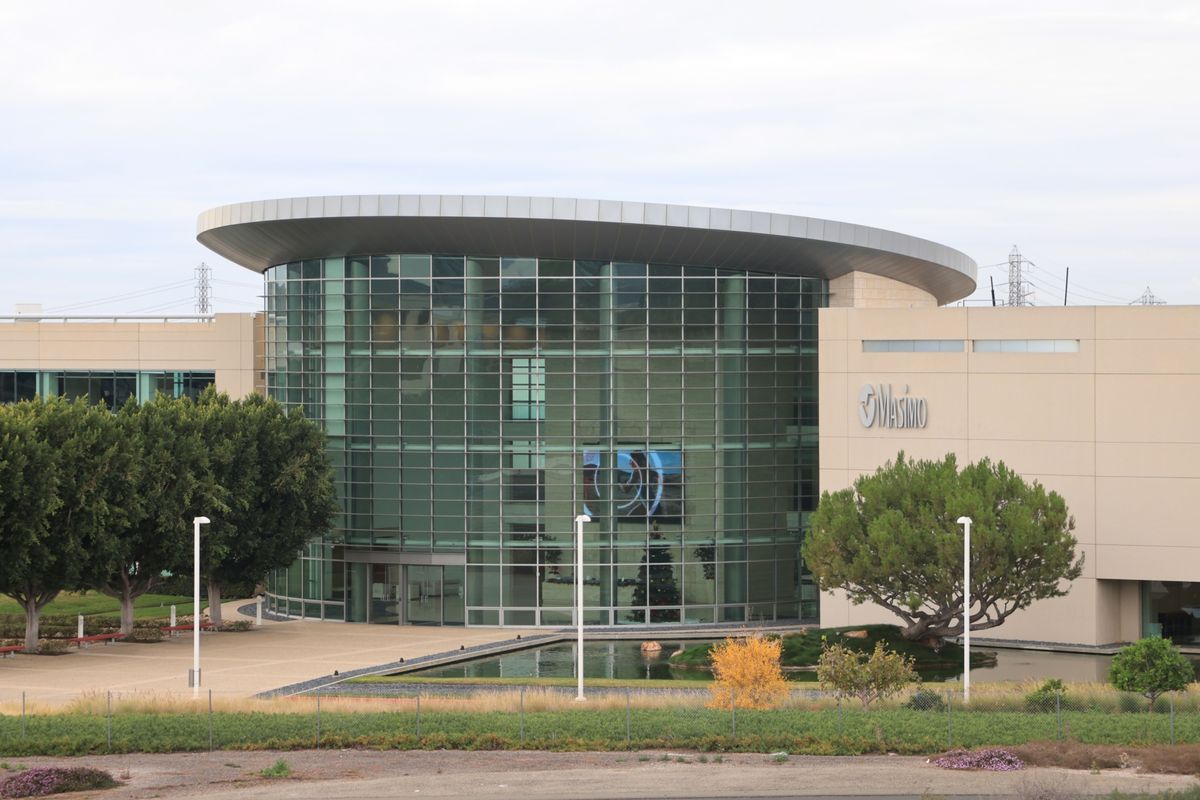 Masimo, based in Irvine, Calif., is the rare company to wound Apple in a patent dispute.  (David Swanson/Bloomberg)