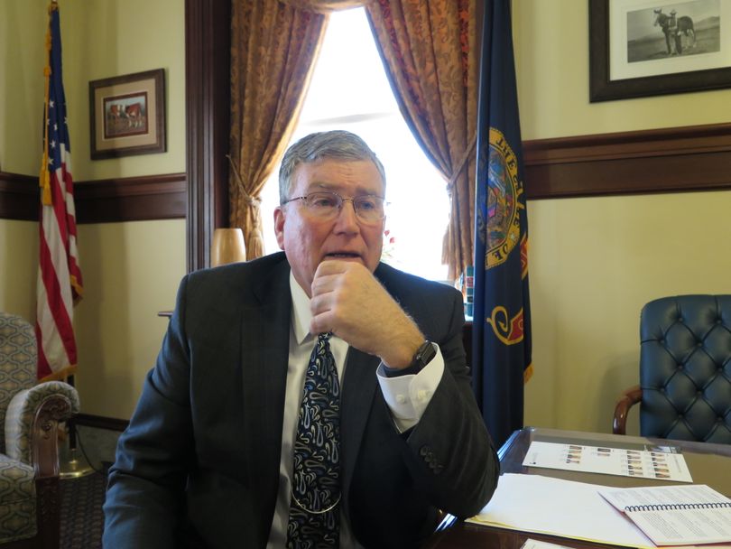 House Speaker Scott Bedke, R-Oakley, in his Capitol office in Boise on Monday, Jan. 16, 2017 (Betsy Z. Russell)