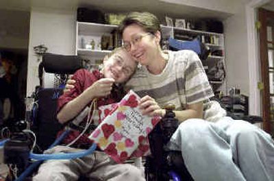 
 Mattie Stepanek, 11, and his mother, Jeni, are shown at their home in Upper Marlboro, Md., in November 2001. 
 (File/Associated Press / The Spokesman-Review)