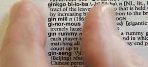 
The word "ginormous" is framed by fingers Tuesday after being added to the new Merriam-Webster Collegiate Dictionary.Associated Press
 (Associated Press / The Spokesman-Review)