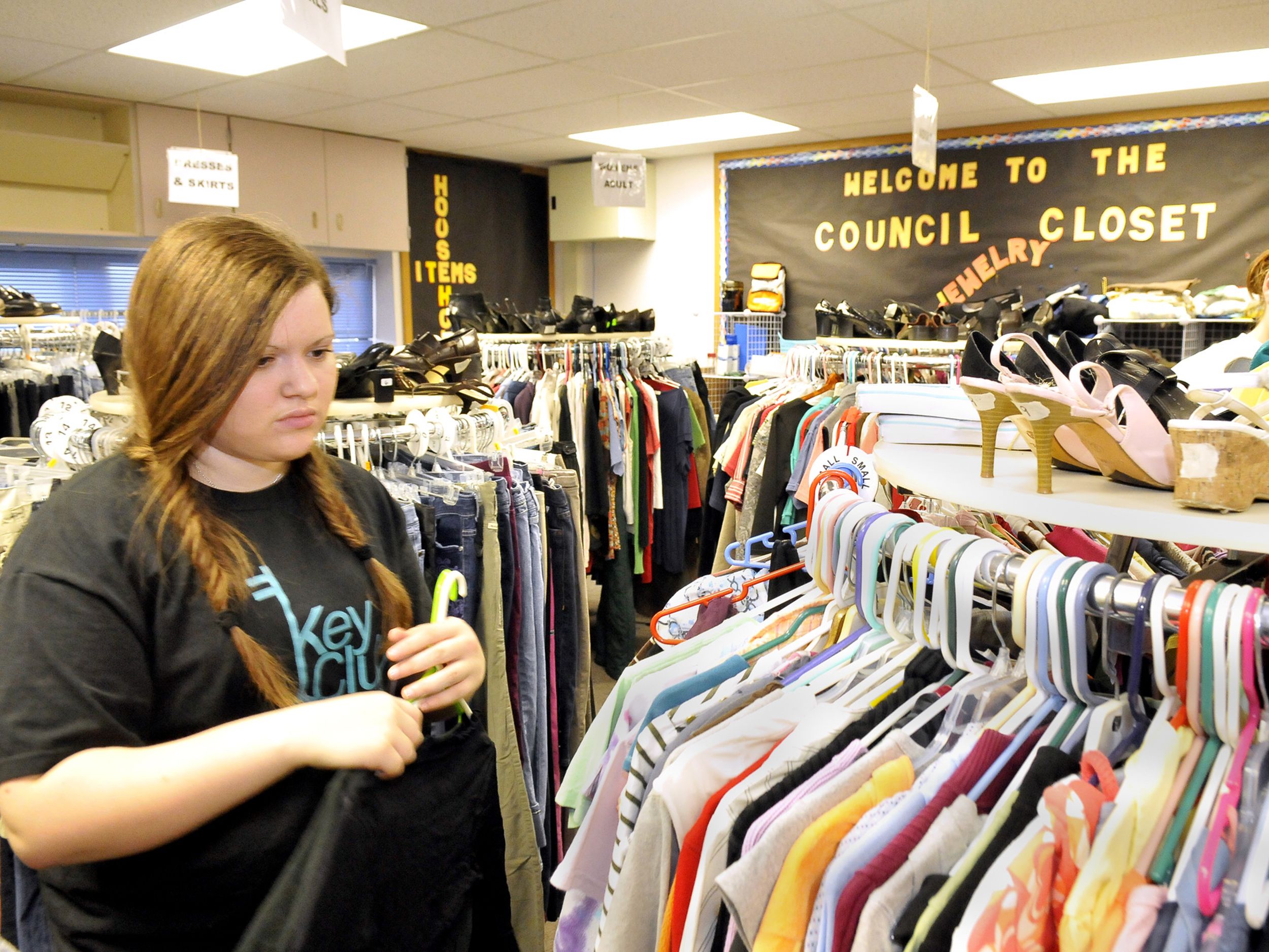 Clothes quarters CV s Council Closet helps students in need The