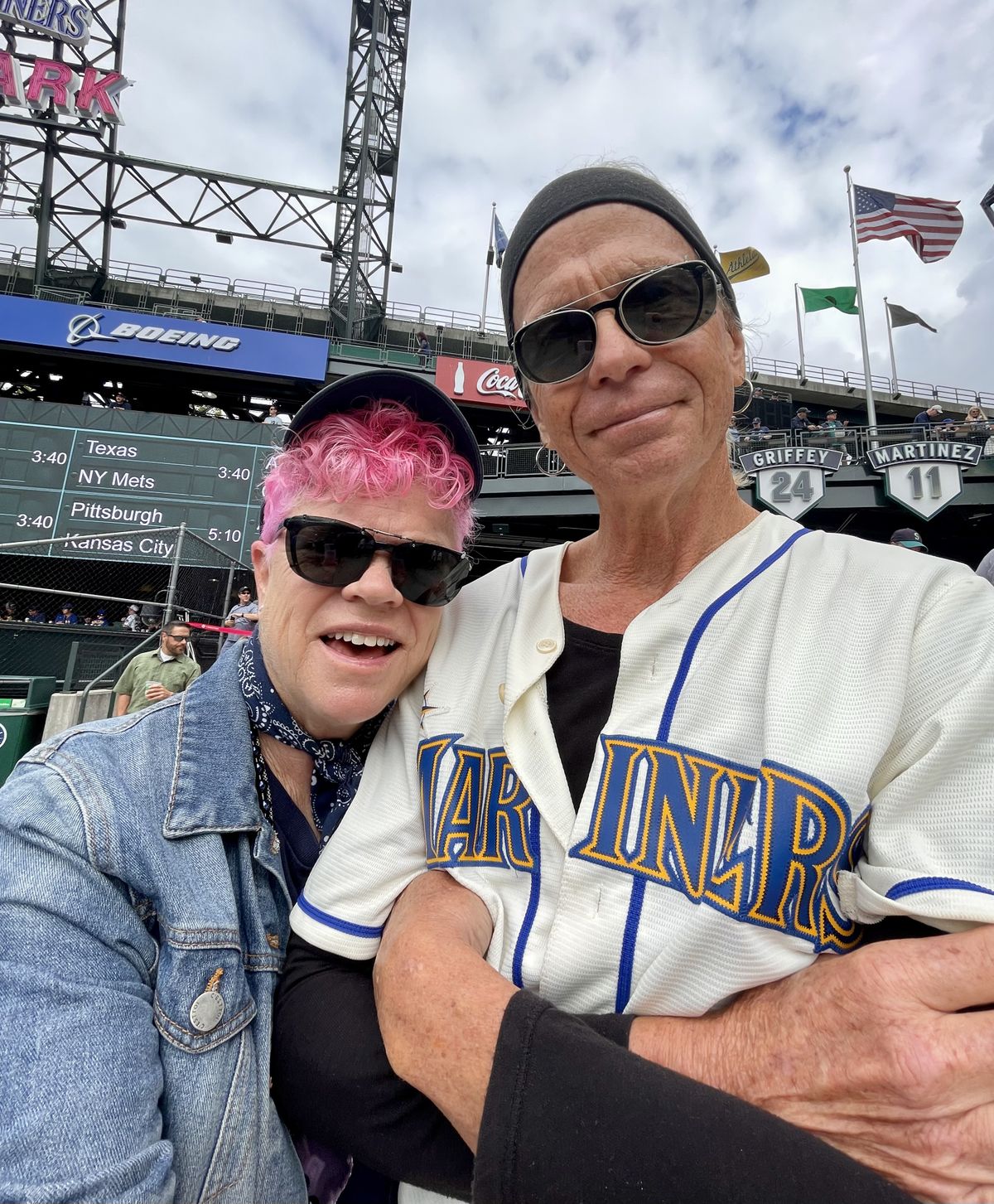 In The ‘Pen at T-Mobile Park in centerfield. (Leslie Kelly)