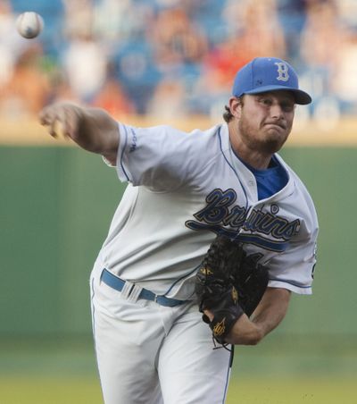 UCLA starting pitcher Gerrit Cole was the No. 1 overall pick, taken by the Pittsburgh Pirates in June. (Associated Press)