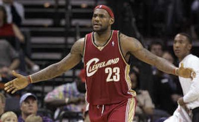 LeBron James and Cleveland have a 2-0 series lead over Washington. Associated Press
(Associated Press / The Spokesman-Review)