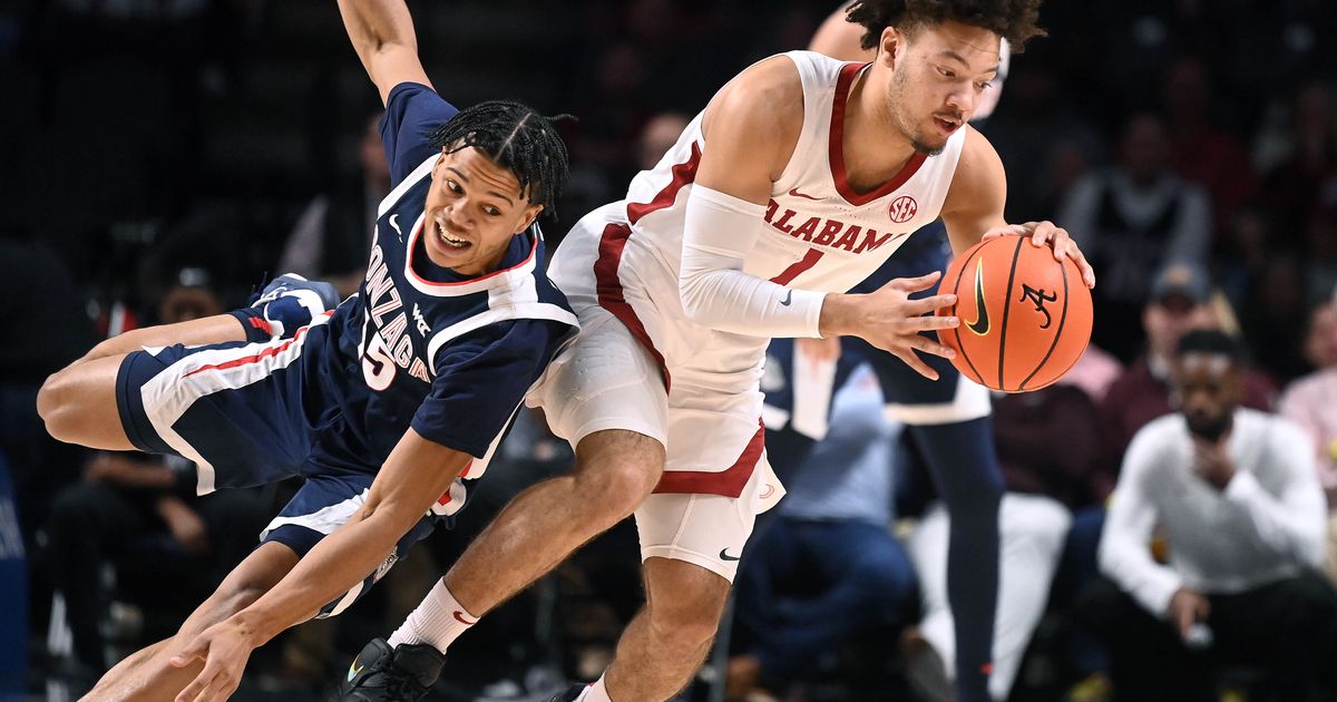 No. 13 Gonzaga to become reacquainted with No. 11 Alabama’s tempo in Players Era Festival opener