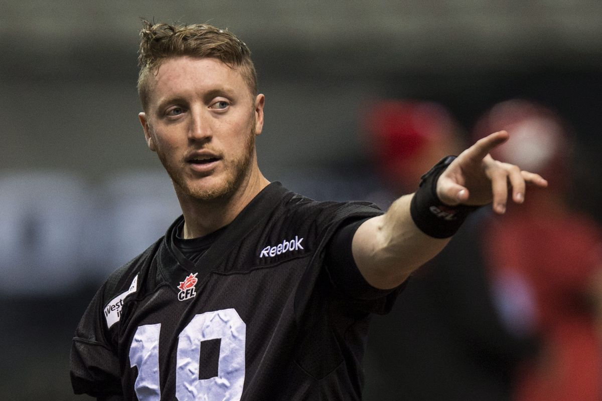 Former Eastern Washington quarterback Bo Levi Mitchell has led the Calgary Stampeders to two CFL Grey Cup victories. (Paul Chiasson)