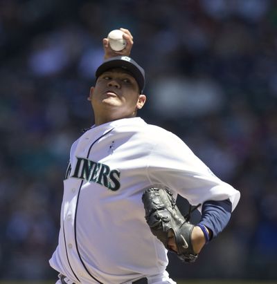 Mariners starter Felix Hernandez pitched seven innings, allowing one run while striking out seven and walking one.
  (Stephen Brashear / Fr159797 Ap)