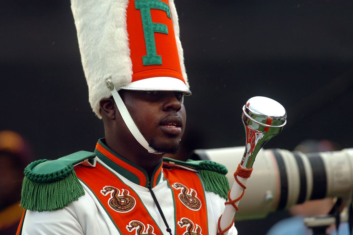 FILE - In this Saturday, Nov. 19, 2011 file photo, Robert Champion, a drum major in Florida A&M University