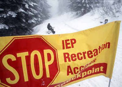 
Inland Empire Paper will no longer be collecting fees from snowmobilers entering its land from Mount Spokane State Park. 
 (File/ / The Spokesman-Review)