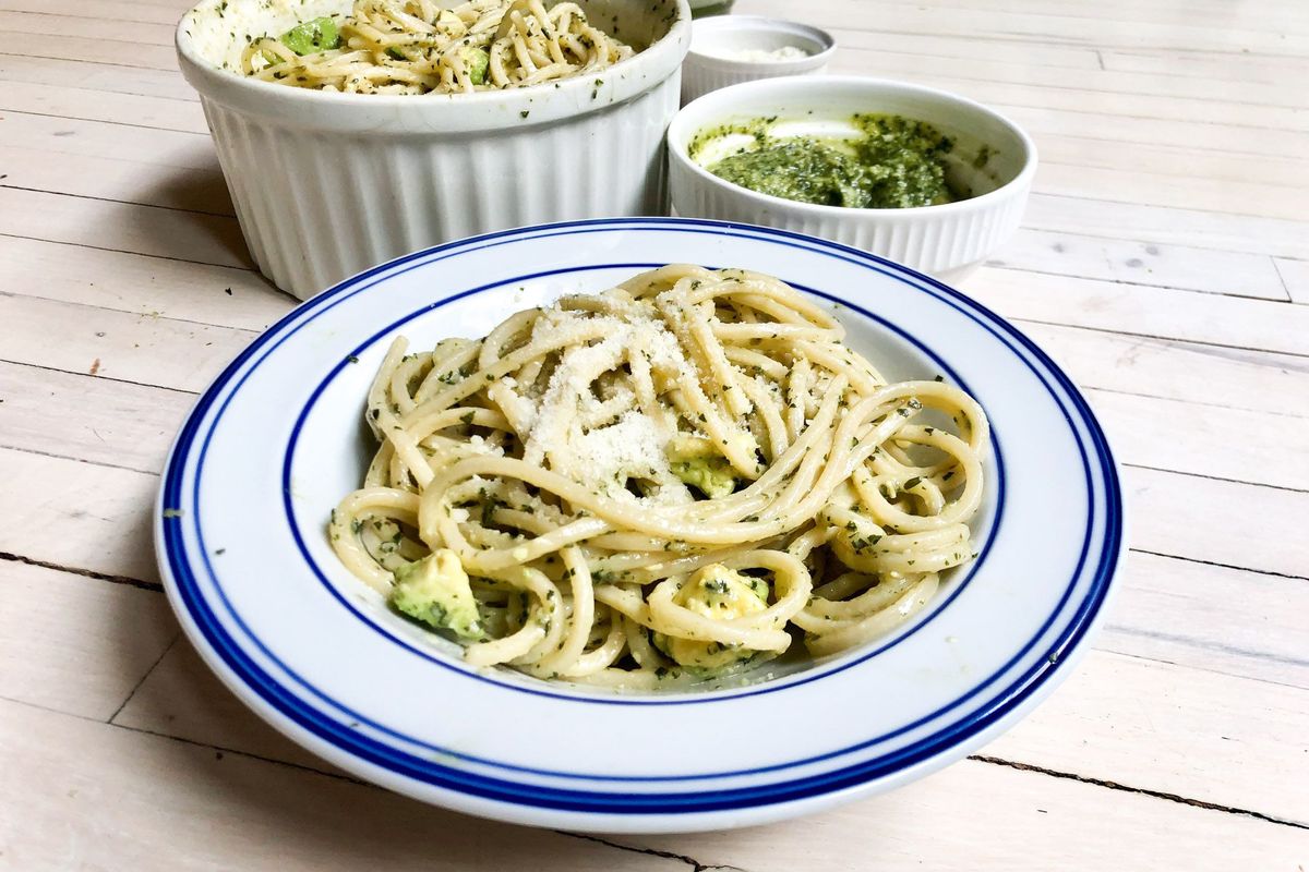 This recipe offers a California take on an Italian classic.  (Kate Krader/Bloomberg)