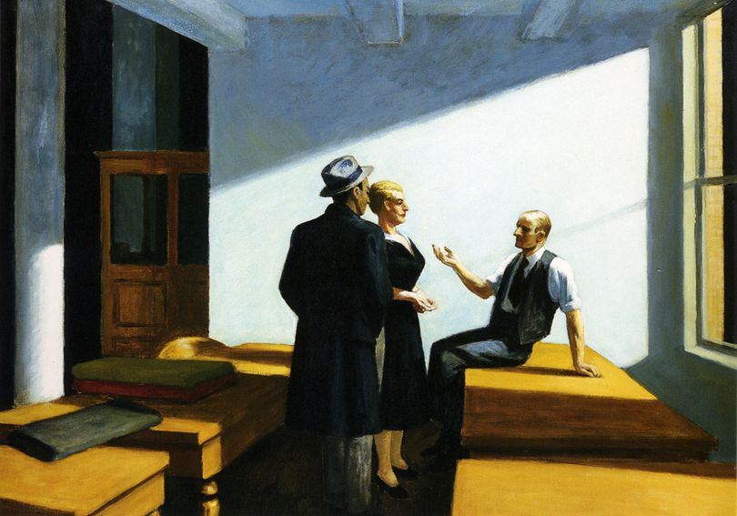 Edward Hopper: Conference at Night