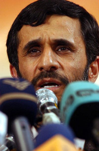 
Mahmoud Ahmadinejad
 (The Spokesman-Review)