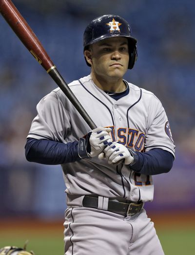 Astros second baseman Jose Altuve makes case for spot on the All-Star roster, posting a .342 batting average to lead the A.L. (Associated Press)
