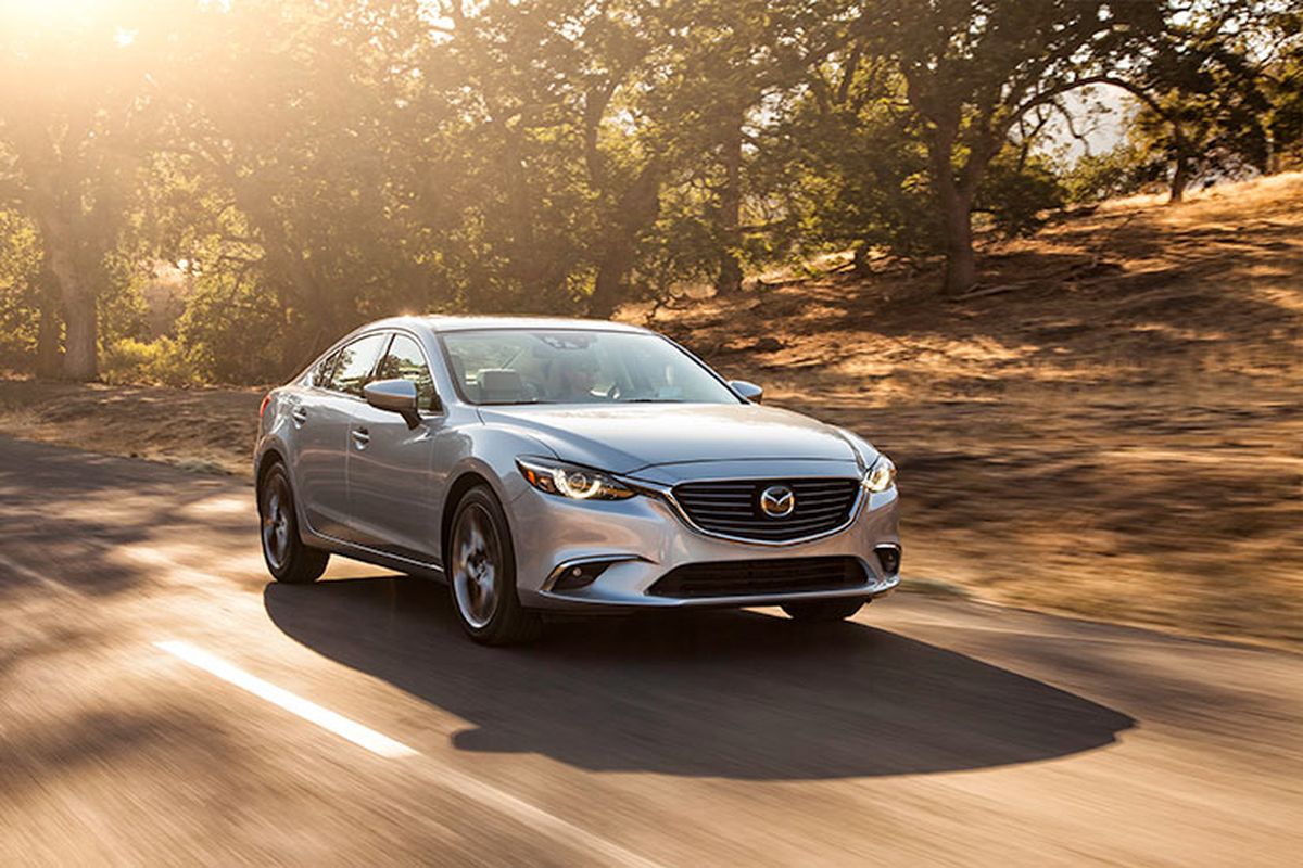 Though it’s not the most powerful car in the family sedan segment, the Mazda 6 might be the most athletic. Steering is precise and communicative, the chassis stiff and responsive and braking action firm and linear. (Mazda)