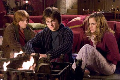 
From left, Rupert Grint as Ron Weasley, Daniel Radcliff as Harry Potter and Emma Watson as Hermione Granger will star in this fall's 