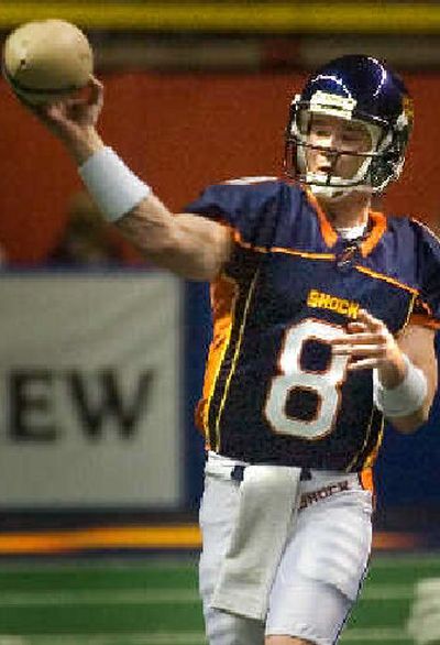 
Former starting quarterback Alex Neist departed the Spokane Shock Friday. 
 (Christopher Anderson / The Spokesman-Review)