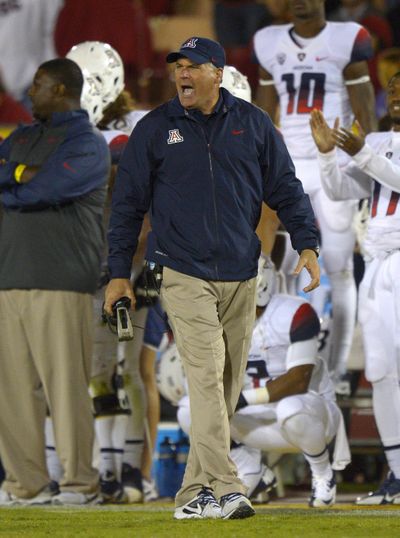 Arizona head coach Rich Rodriguez’s offense has changed from the start of the season. (Associated Press)