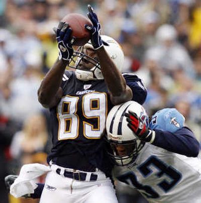 
Chris Chambers came up big for the Chargers after the Titans stifled the running game.Associated Press
 (Associated Press / The Spokesman-Review)