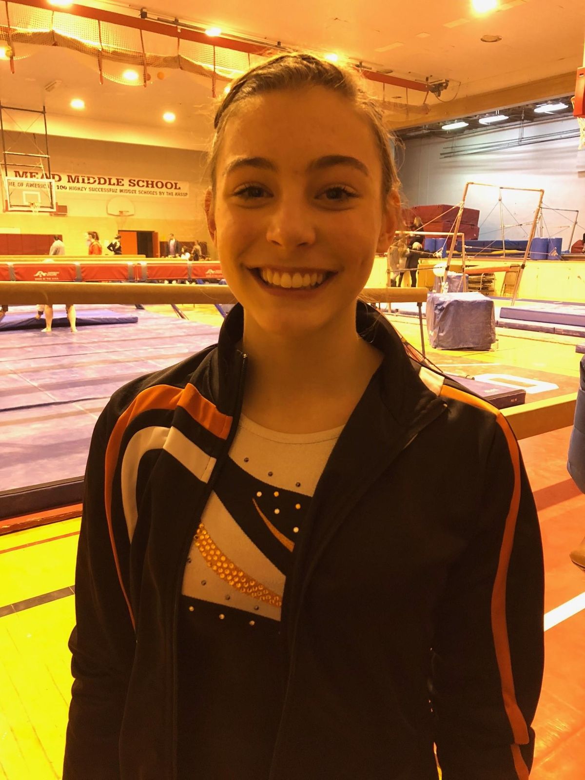Chloe McQuesten of Lewis and Clark finished ninth in the all-around at at GSL gymnastics meet at the Mead Gymnastics Complex on Wednesday, Dec. 12, 2018 (Dave Nichols / The Spokesman-Review)