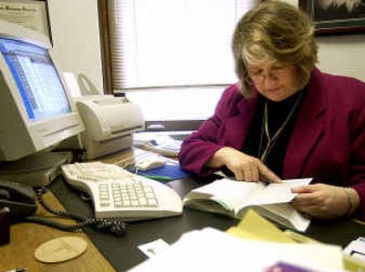 
Spokane County Treasurer Linda Wolverton, in her office at the Spokane County Courthouse, is a Spokane County Commission candidate.
 (Liz Kishimoto / The Spokesman-Review)