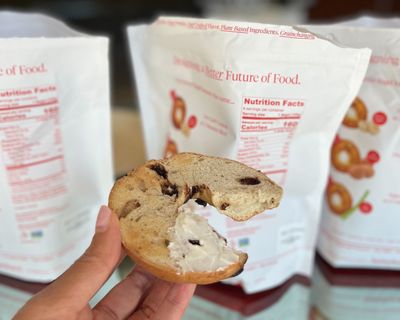 The BetterBrand bagel has 90% fewer carbohydrates than a traditional bagel.  (Priya Anand/Bloomberg)