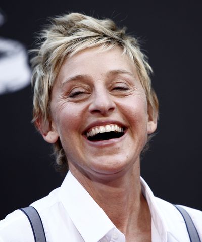 Ellen DeGeneres arrives at the Daytime Emmy Awards  in Los Angeles last month.  (Associated Press / The Spokesman-Review)