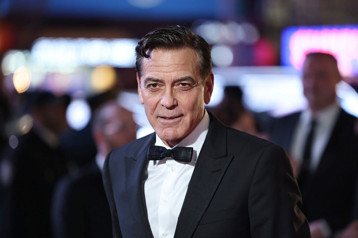 George Clooney attends “Good Night, and Good Luck” Broadway opening night at Winter Garden Theatre on April 3 in New York. (Jamie McCarthy/Getty Images North America/TNS)