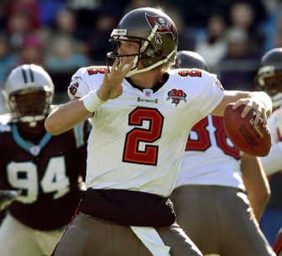 Tampa Bay quarterback Chris Simms is still recovering from an injury to his spleen last season. Associated Press
(Associated Press / The Spokesman-Review)