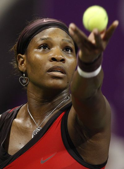 Serena Williams  won the WTA Championships’ singles final. (Associated Press / The Spokesman-Review)