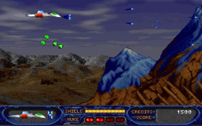 Stargunner, released in 1996, was the last 2D game developed by Apogee Software, which rebranded following the release of the game to 3D Realms. (3D Realms)