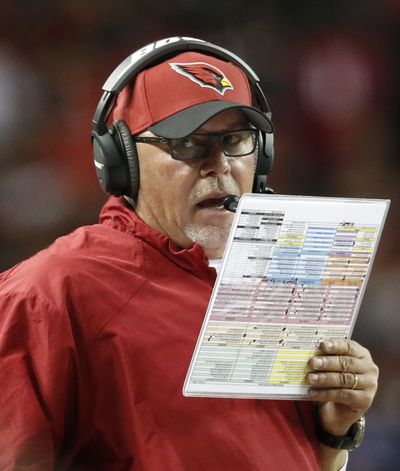 Cardinals coach Bruce Arians didn’t hold his tongue after victory. (Associated Press)