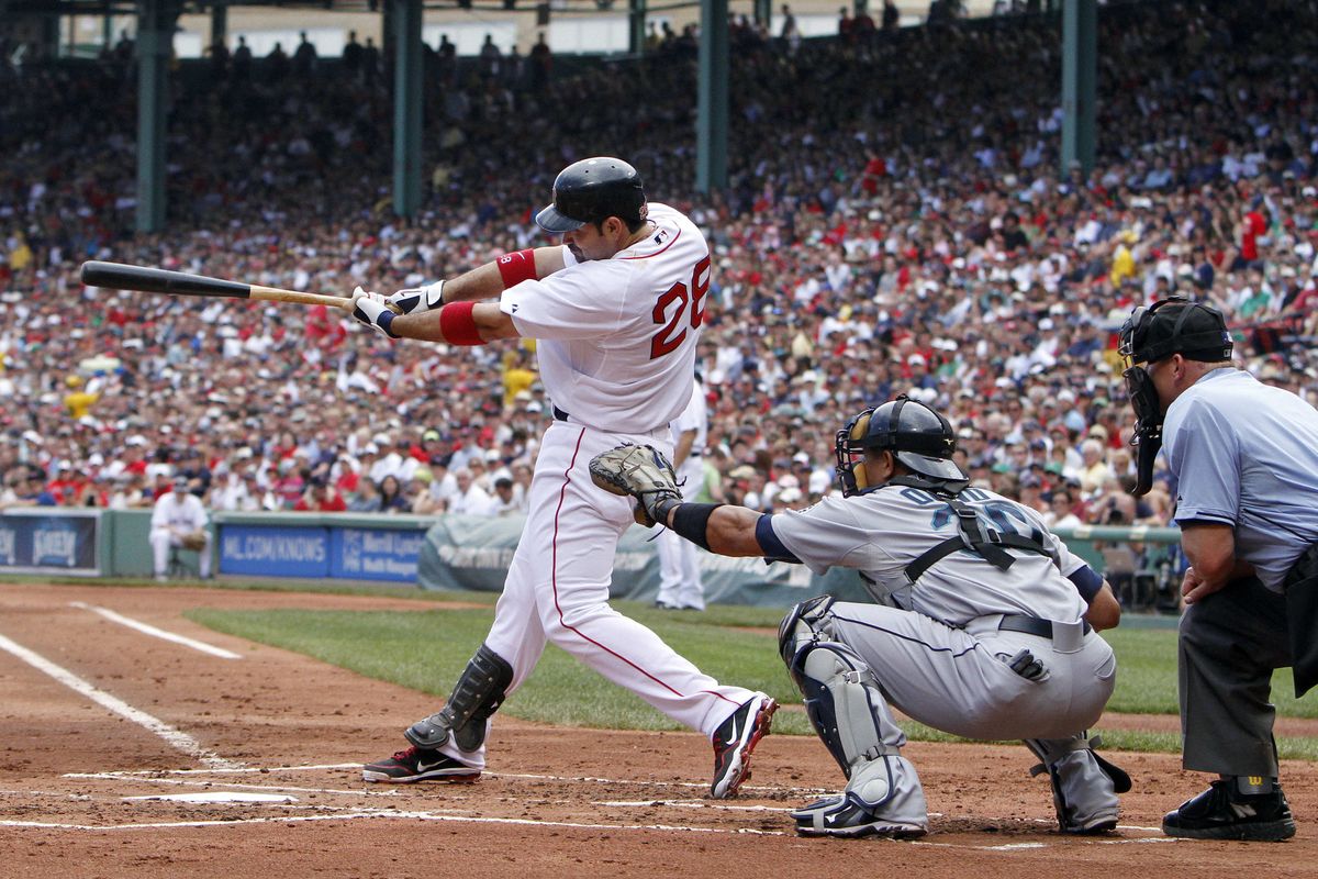 Adrian Gonzalez had three hits and started the Red Sox in the right direction with an RBI single in the first inning. (Associated Press)