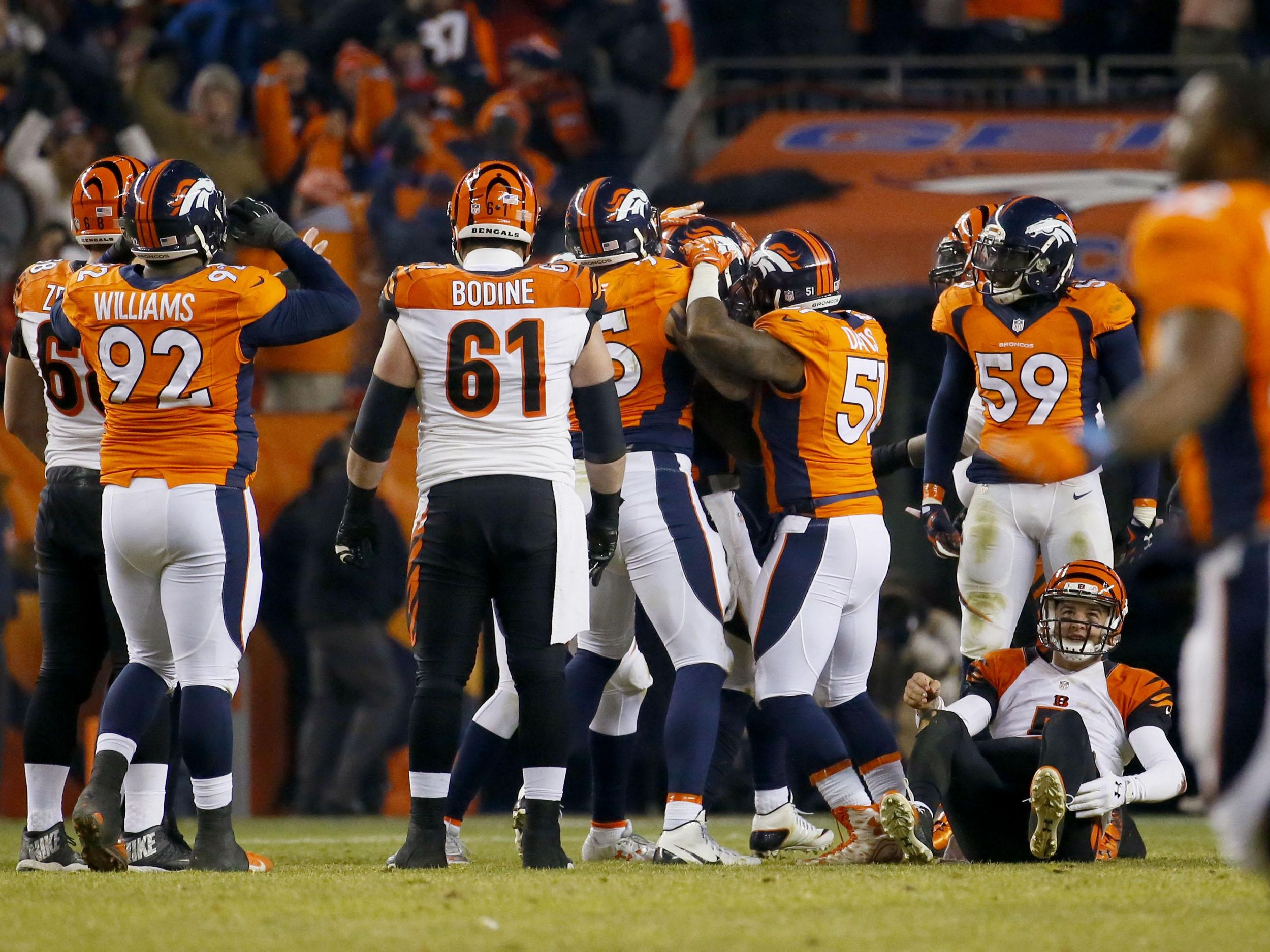 Ware lifts Broncos past Bengals 20-17 in overtime