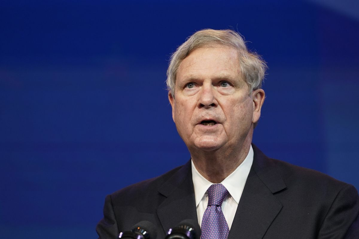 In this Dec. 11, 2020 photo, former Agriculture Secretary Tom Vilsack, who the Biden administration chose to reprise that role, speaks during an event at The Queen theater in Wilmington, Del. Joe Biden