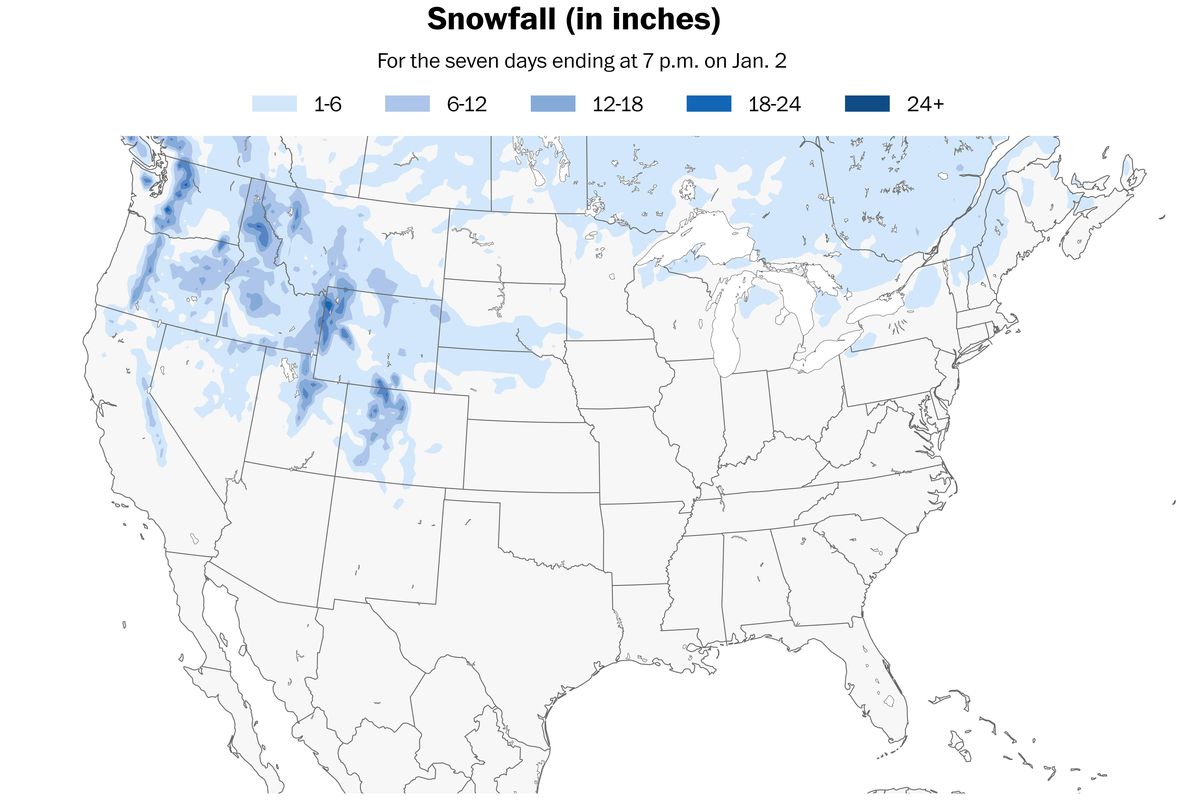 Snowfall is forecast to be sparse across the eastern states over the next week.  