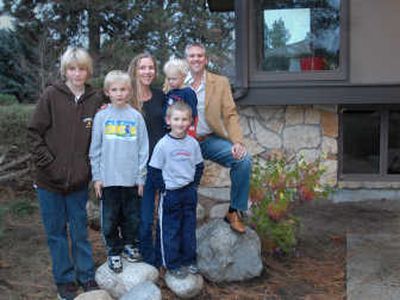 
Joe and Mary Kelly moved to Spokane from the Seattle area last fall with their boys, from left: Cedar  James, 13, Liam, 6, Aidan, 5, and Finn, 2.
 (Jesse Tinsley / The Spokesman-Review)