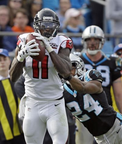 Atlanta Falcons receiver Julio Jones has an outside shot of setting an NFL record for receptions in a season.